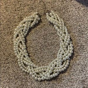 Pearl Braided Rope Necklace